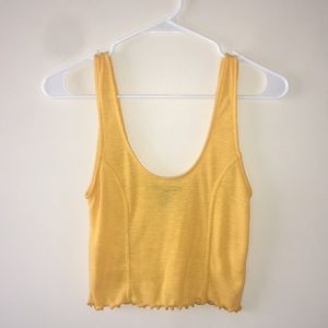 forever 21 yellow crop  top !!